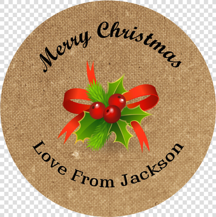 5 Of 8 Personalised Christmas Stickers Name Labels   Low Profile  HD Png DownloadTransparent PNG