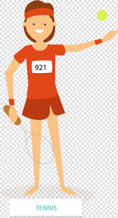 Cartoon Athlete Tennis Player   Transparent Background Tennis Cartoon Transparent  HD Png DownloadTransparent PNG