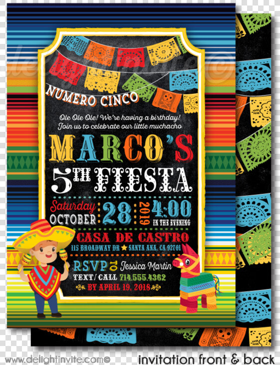 Mexican Themed First Birthday Invitations  HD Png DownloadTransparent PNG