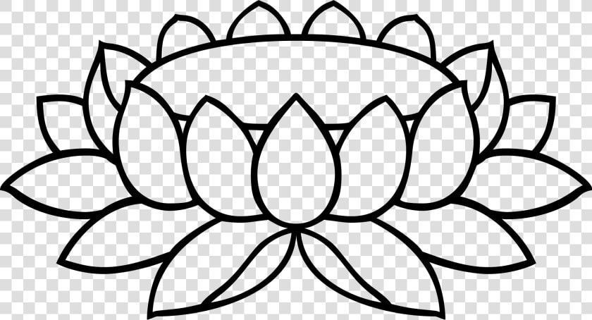 Lotus Line Art Huge Freebie Download For Powerpoint   Padma Flower Clipart  HD Png DownloadTransparent PNG