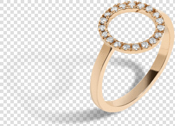 Diamond Circle Ring With White Diamonds   Engagement Ring  HD Png DownloadTransparent PNG