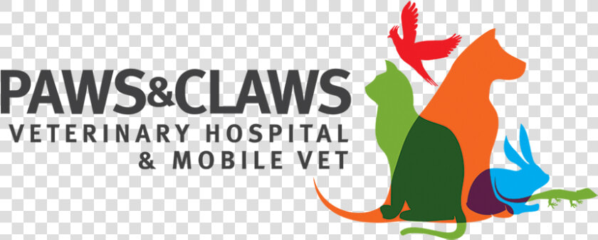 Paws  amp  Claws Veterinary Hospital  amp  Mobile Vet   Paws And Claws Logo  HD Png DownloadTransparent PNG