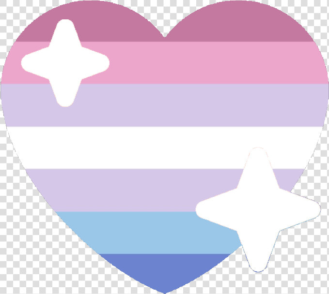 Bigender Sparkle Heart Discord Emoji   Bigender Heart Emoji  HD Png DownloadTransparent PNG