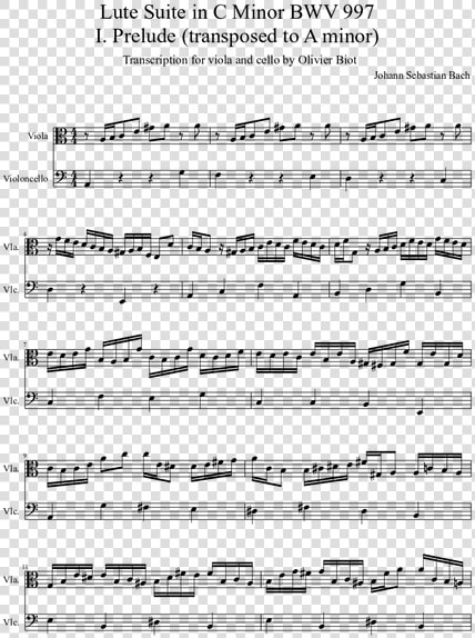 Bach 997 Prelude Pdf  HD Png DownloadTransparent PNG