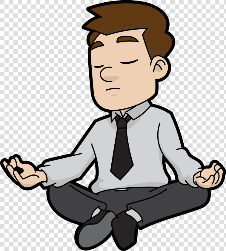 Patience Clipart Yoga Breathing   Cartoon Meditating  HD Png DownloadTransparent PNG