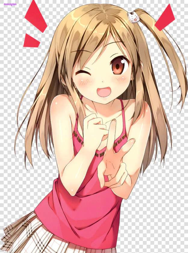 Anime  Anime Girl  And Kawaii Image   Anime Girl Eyes Happy  HD Png DownloadTransparent PNG