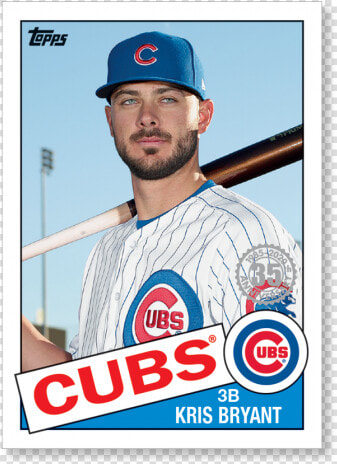 Kris Bryant 2020 Topps Series 1 1985 Topps Baseball   Chicago Cubs  HD Png DownloadTransparent PNG