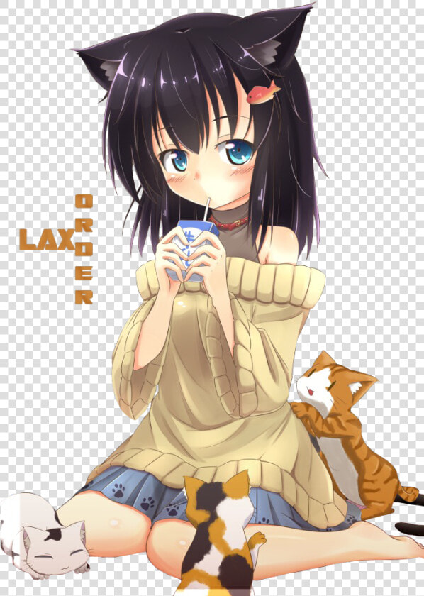 Neko Girl Render   Little Anime Neko Girl  HD Png DownloadTransparent PNG