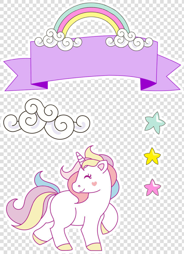 Unicornio Clipart Pinterest   Topper De Unicornio Para Imprimir  HD Png DownloadTransparent PNG