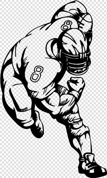 Tackle Nfl Football Player American Football Clip Art   Drawing Of Football Player Tackling  HD Png DownloadTransparent PNG