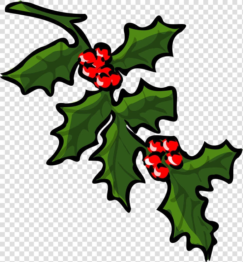 Christmas Clip Art   Holly Sprigs Clip Art  HD Png DownloadTransparent PNG