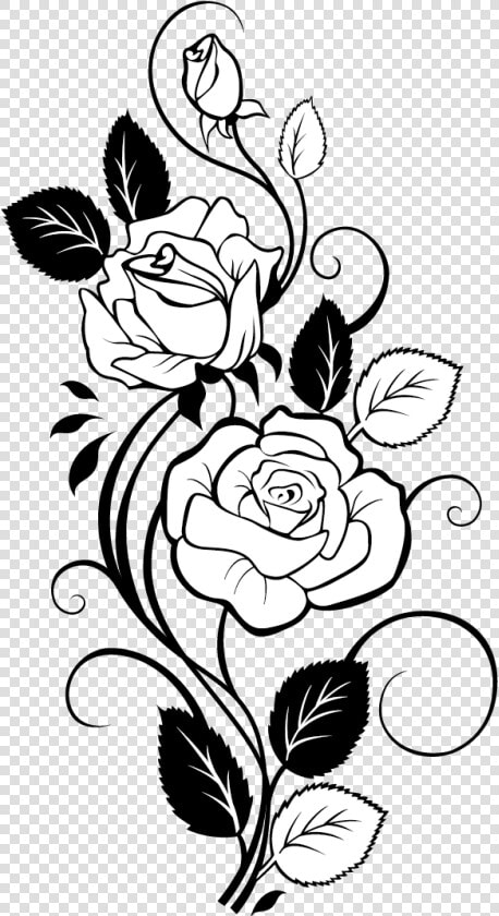 Rose Clip Art Transprent Png Free   Drawing Rose Flower Design  Transparent PngTransparent PNG