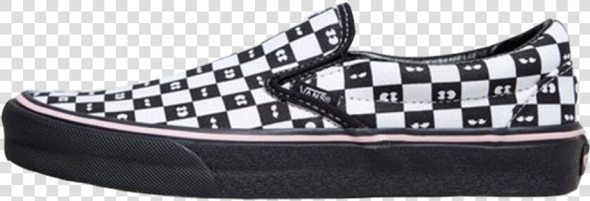 Vans X Lazy Oaf Slip On Checkerboard Black Womens   Vans Lazy Oaf Slip  HD Png DownloadTransparent PNG