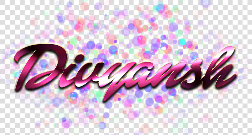 Divyansh Name Logo Bokeh Png  Transparent PngTransparent PNG