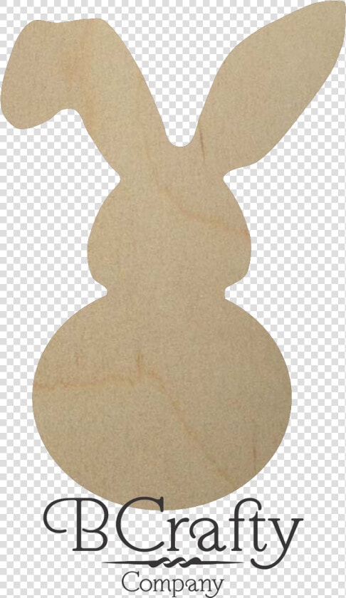 Unfinished Wooden Bunny Cutout   Wood Bunny Cut Out  HD Png DownloadTransparent PNG