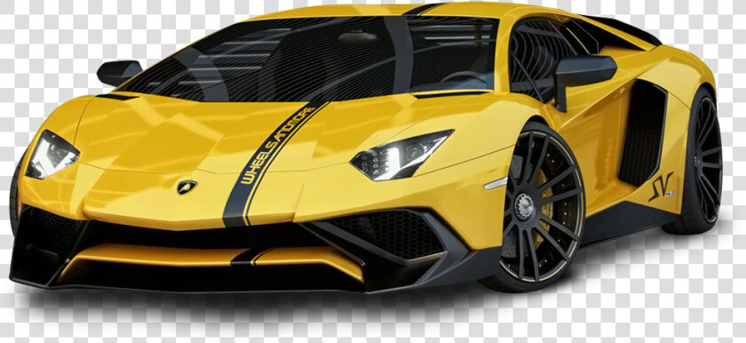 Yellow Lamborghini Aventador Car   Lamborghini Aventador Sv Tuning  HD Png DownloadTransparent PNG