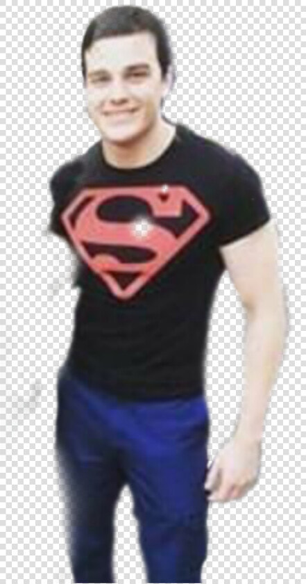  superboy  dc  titans  comics  superhero  superman   Youth  Superman red On Black Shield  HD Png DownloadTransparent PNG