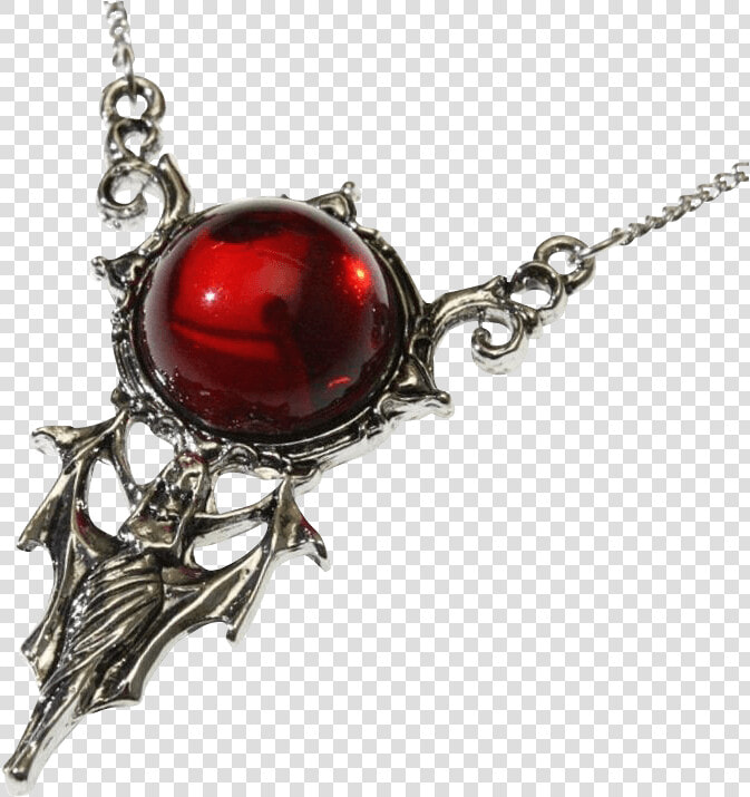 Blood Moon Vampire Necklace   Locket  HD Png DownloadTransparent PNG