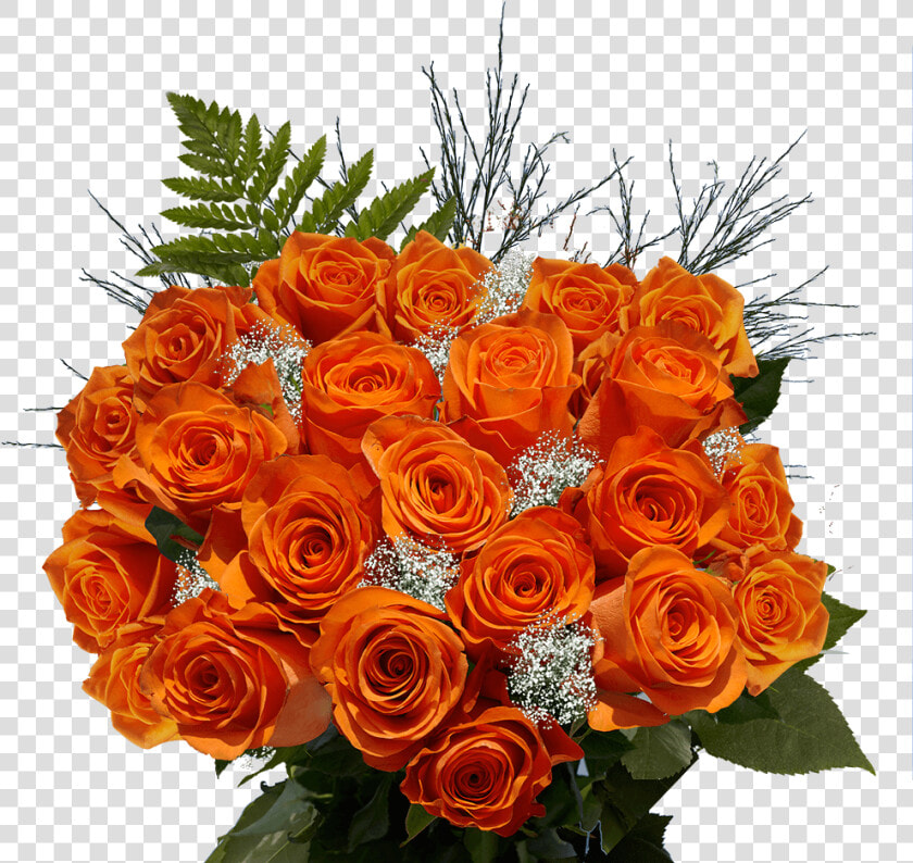 Big Bouquets Of Orange Roses Two Dozen Freshest Flowers   Floribunda  HD Png DownloadTransparent PNG