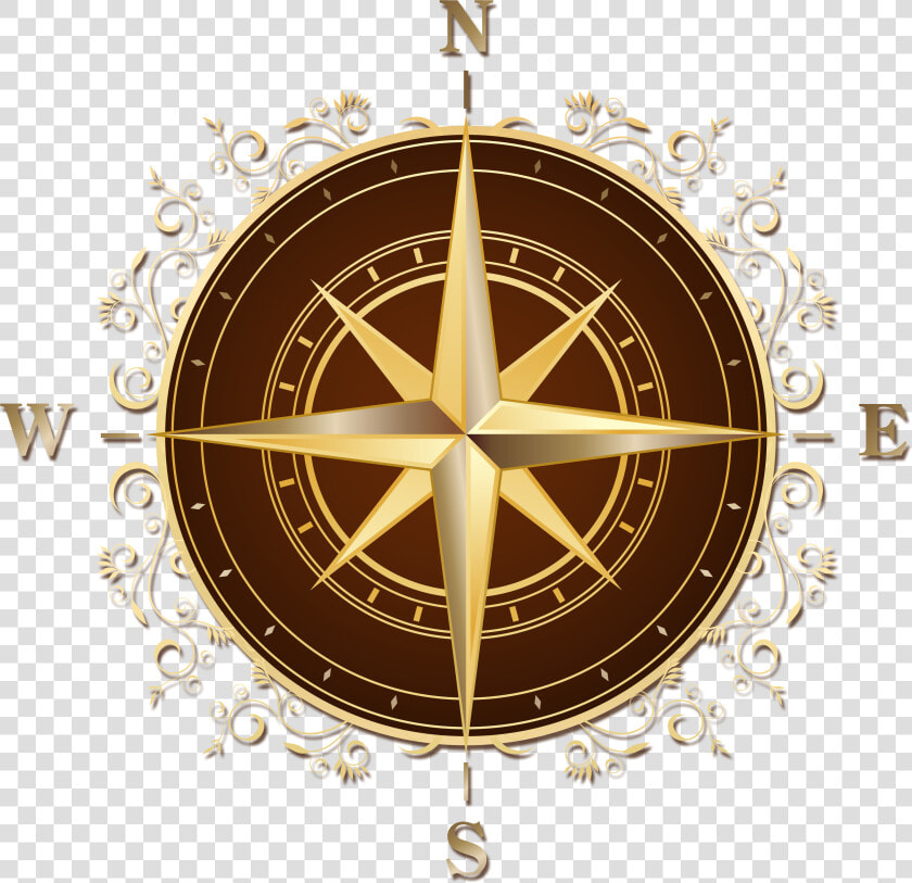 Compass Transparent Images   Brown Compass Rose Png  Png DownloadTransparent PNG
