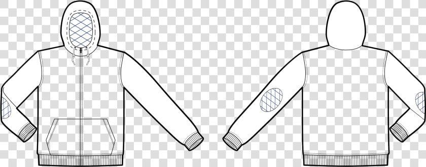 Hoodie Template Clip Arts   Transparent Sweatshirt Template Png  Png DownloadTransparent PNG