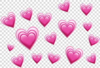  hearts  love  heart  pink  pinkheart  heartcrown  layers   Strawberry  HD Png DownloadTransparent PNG