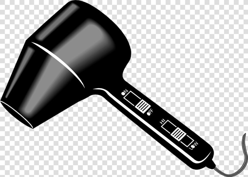 Blow Dryer Clipart Black And White   Hair Dryer Transparent Background  HD Png DownloadTransparent PNG