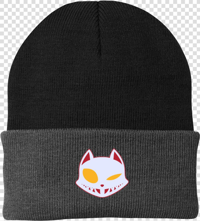 Sihouette Pussy Monster Port Authority Knit Cap   Beanie  HD Png DownloadTransparent PNG
