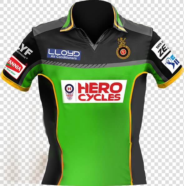 Tshirtgreen   Rcb Green Jersey 2018  HD Png DownloadTransparent PNG