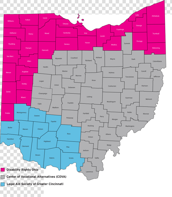 Wipa County Map   Ohio Precinct Map 2016  HD Png DownloadTransparent PNG