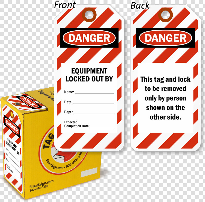Danger Equipment Locked Out Tag In A Box With Fiber   Household Supply  HD Png DownloadTransparent PNG