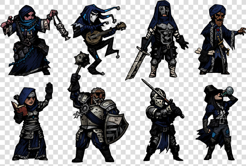 Darkest Dungeon Characters Lineup   Png Download  Transparent PngTransparent PNG
