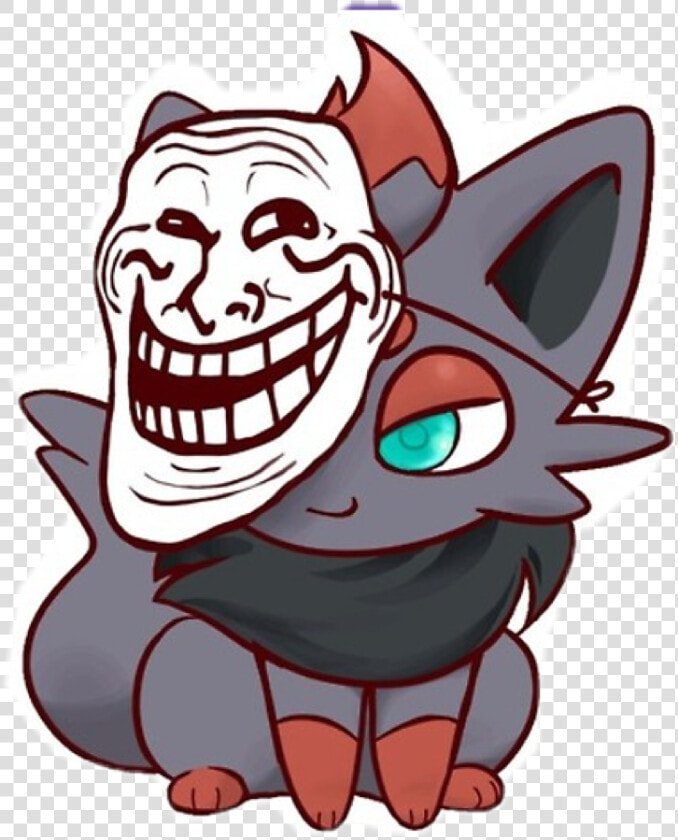  zorua By Orcakisses On Devianart  freetoedit   Troll Mask Zorua  HD Png DownloadTransparent PNG