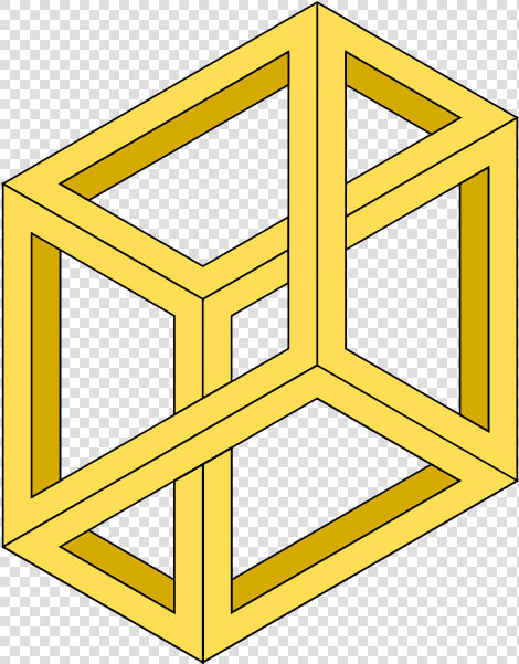Optical Illusion Of An Impossible Box Vector Graphics   Impossible Box  HD Png DownloadTransparent PNG