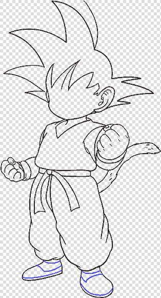 How To Draw Goku   Baby Goku Drawing Easy  HD Png DownloadTransparent PNG