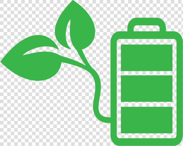Icon Of A Fully Charged Battery Using Green Energy  HD Png DownloadTransparent PNG