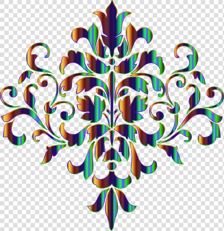 Iridescent Damask Design No Background  HD Png DownloadTransparent PNG