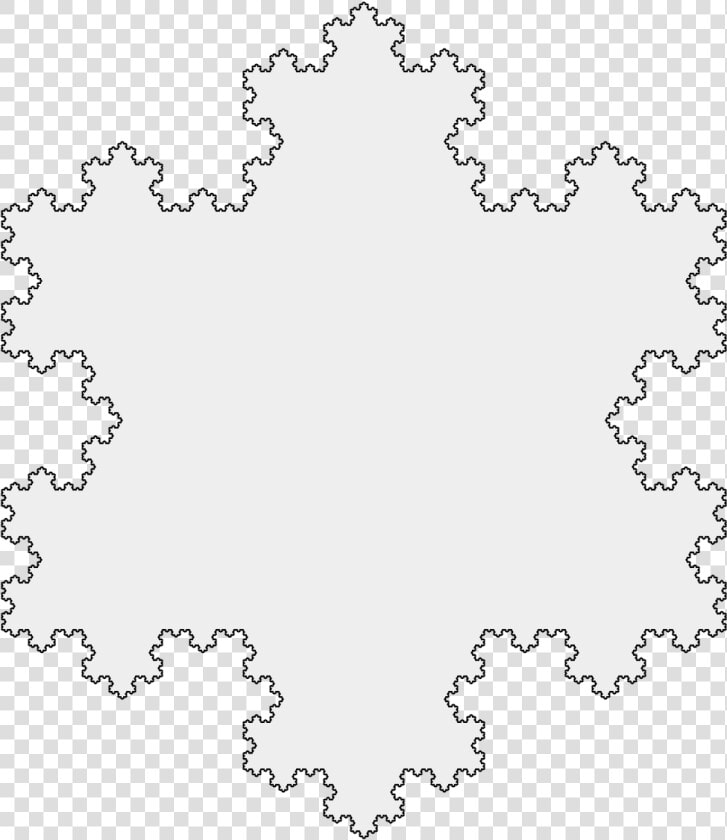 Koch Snowflake 4th Iteration   Koch Snowflake 6 Iterations  HD Png DownloadTransparent PNG