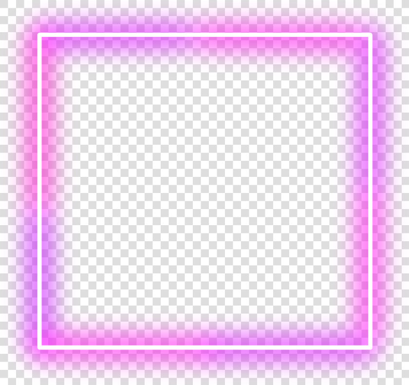  neon  square  lights  frame  border  mimi  stickers   Pink Neon Frame Png  Transparent PngTransparent PNG