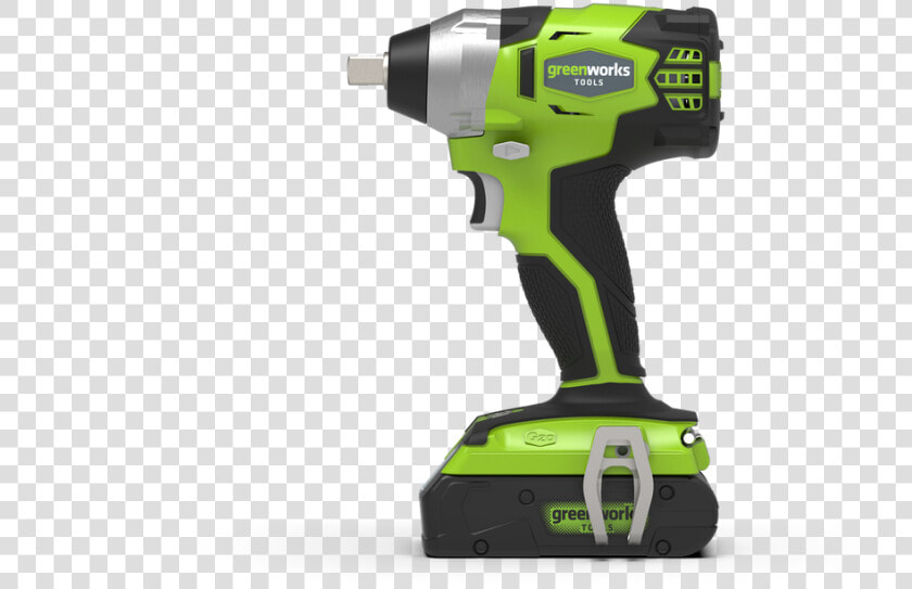 Gd24iw   Aku Rázový Uťahovák 1 2 Greenworks G24iw 24v  HD Png DownloadTransparent PNG