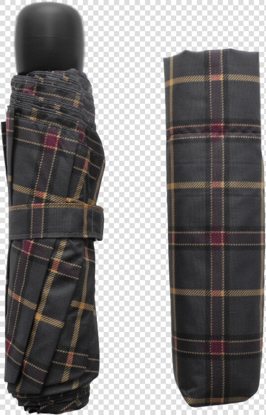 Scottish Grey Tartan effect Folding Umbrella With Cover   Umbrella  HD Png DownloadTransparent PNG
