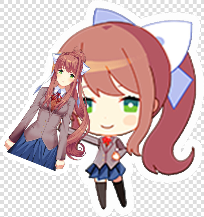 Monika Hug Png   Doki Doki Literature Club Monika Png  Transparent PngTransparent PNG