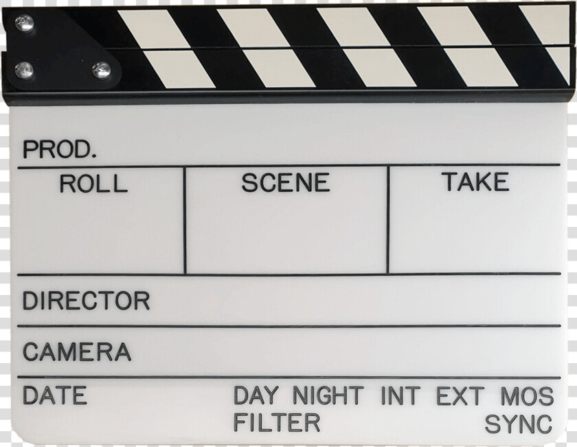 Barbizon Acrylic Film Slate With Clapstick Class   Slate Film  HD Png DownloadTransparent PNG