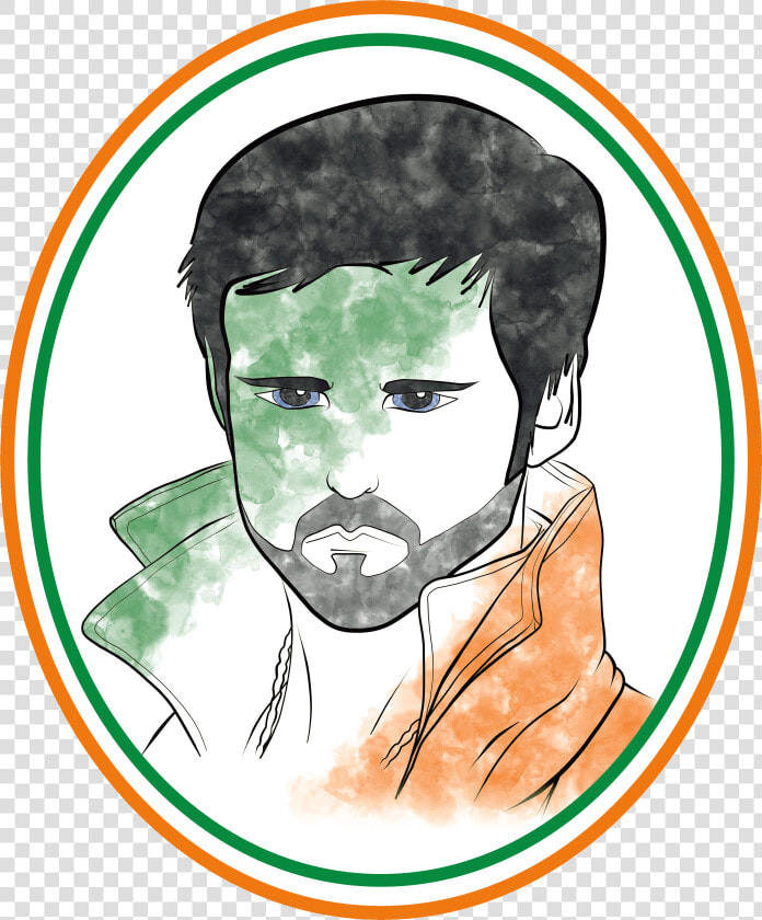 Killian Jones Drawing With Irish Flag Colors For A  HD Png DownloadTransparent PNG