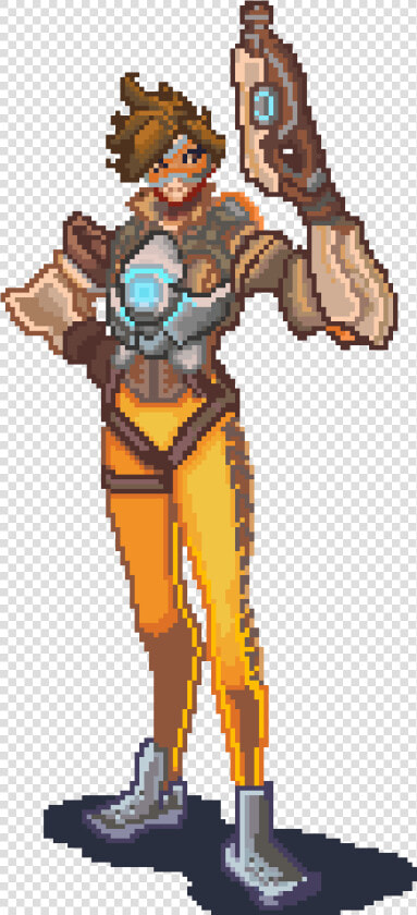 Tracer Transparent Storm   Overwatch Tracer Pixel Art  HD Png DownloadTransparent PNG