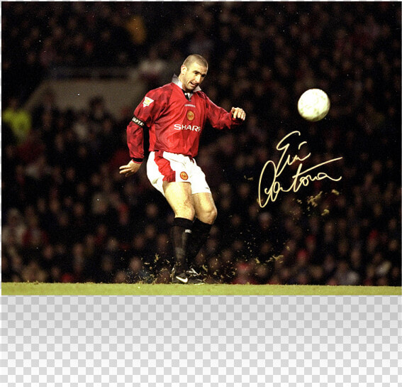 David Beckham Signed Mounted Photo Display Manchester   Eric Cantona Manchester United  HD Png DownloadTransparent PNG