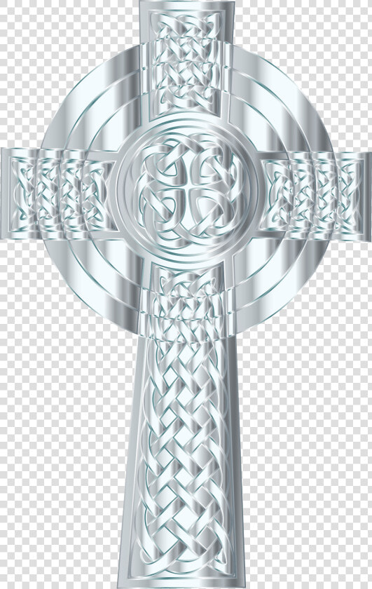 Silver Celtic Cross 3 Clip Arts   Cross Catholic Icon Transparent  HD Png DownloadTransparent PNG
