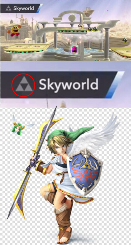 Skyworld A Skyworld Super Smash Bros   Super Smash Bros Pit Mod  HD Png DownloadTransparent PNG