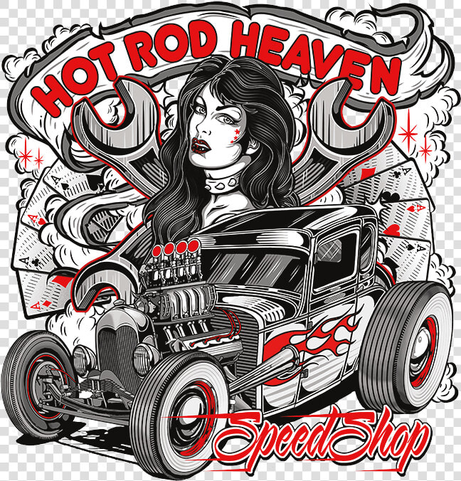 Hot Rod Heaven Speed Shop   Hot Rod Graphics  HD Png DownloadTransparent PNG