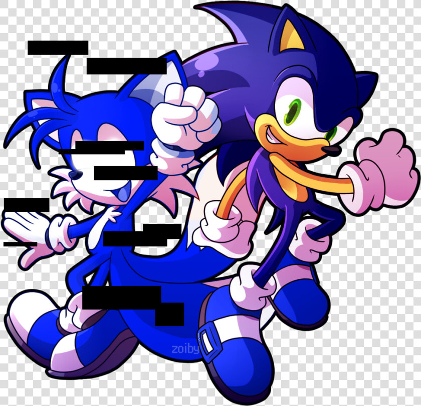 Sprite Redraw Tails And Sonic By Zoiby d83r8m1   Sonic And Tails Sprite  HD Png DownloadTransparent PNG